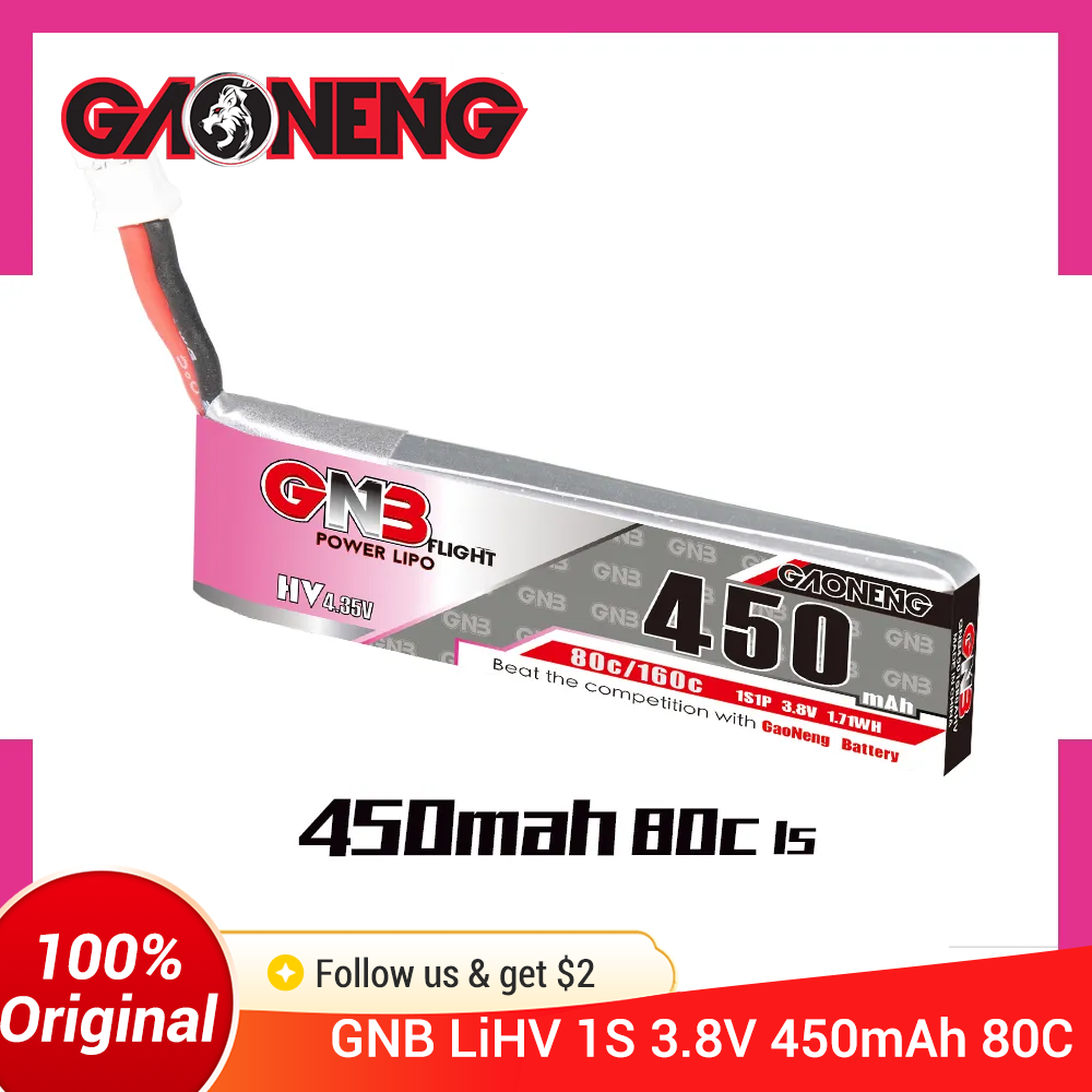 GAONENG GNB 1S 450mAh 80C/160C - Drone Battery 3S recension och pris
