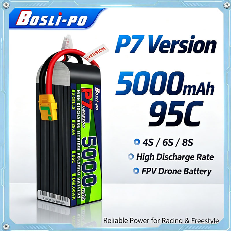 Boslipo P7 Version 5000mAh 95C - Drone Battery 6S recension och pris