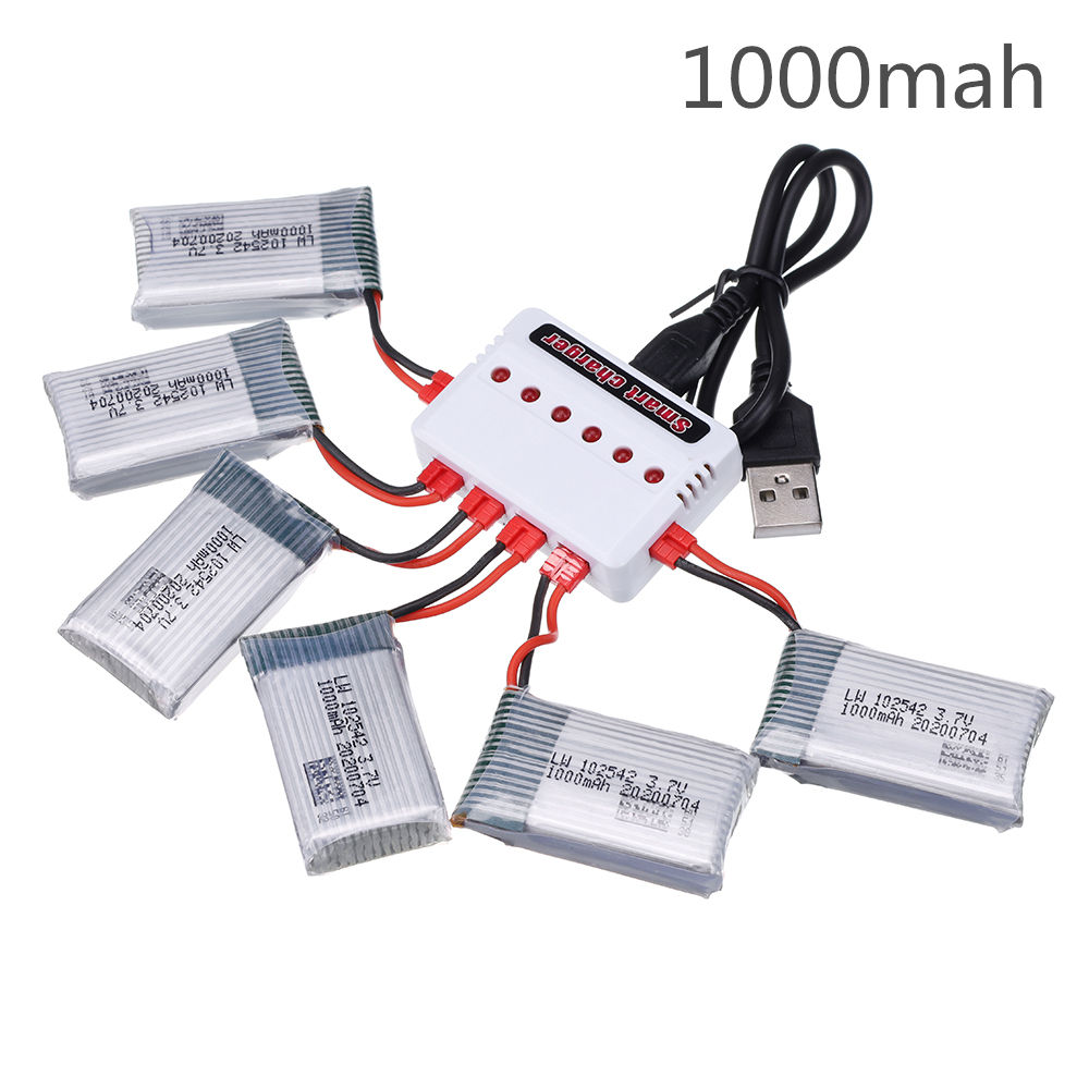3.7V 1000mAh 102542 Lipo Batte - Drone Battery Charger recension och pris