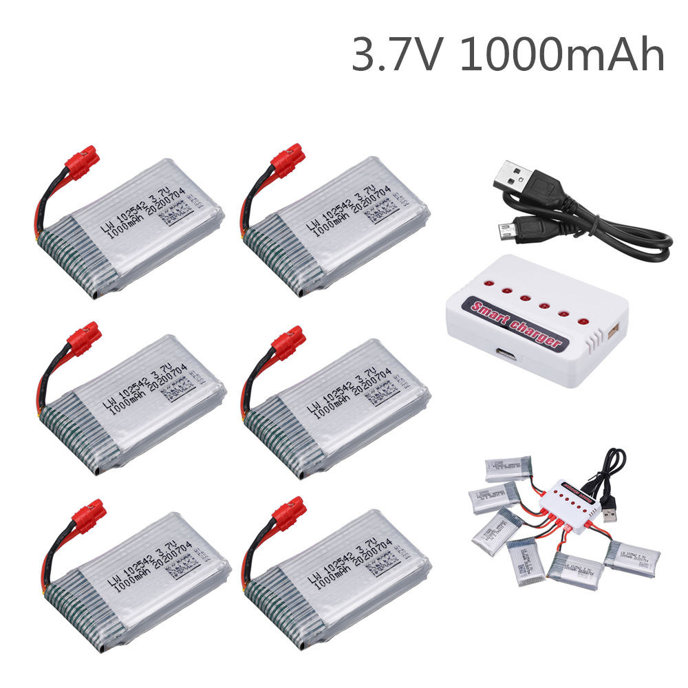 3.7V 1000mAh 102542 Lipo Batte - Drone Battery Charger recension och pris