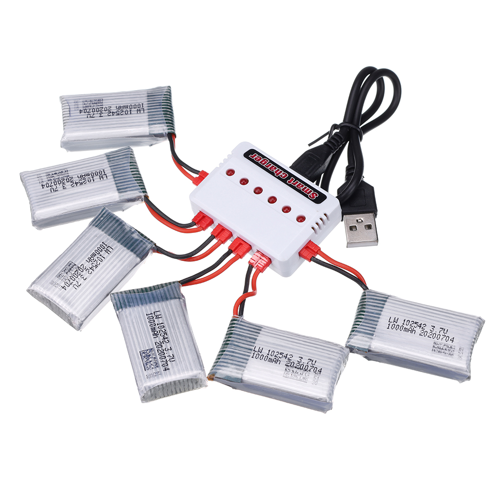3.7V 1000mAh 102542 Lipo Batte - Drone Battery Charger recension och pris